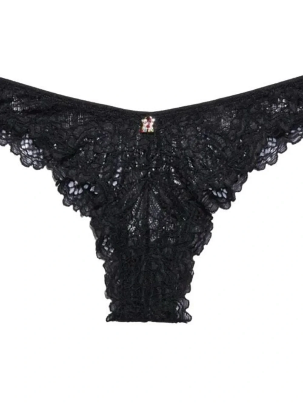 New Savage X Fenty Lingerie by Rihanna Corded Brazilian Lace Thong